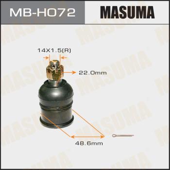 MASUMA MB-H072 - Несучий / направляючий шарнір autocars.com.ua