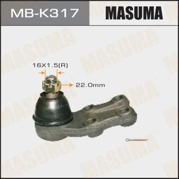 MASUMA MB-K317 - Шаровая опора, несущий / направляющий шарнир avtokuzovplus.com.ua