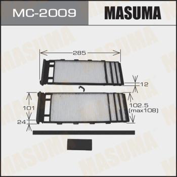 MASUMA MC-2009 - Фільтр, повітря у внутрішній простір autocars.com.ua