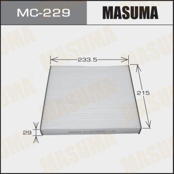 MASUMA MC-229 - Фільтр, повітря у внутрішній простір autocars.com.ua