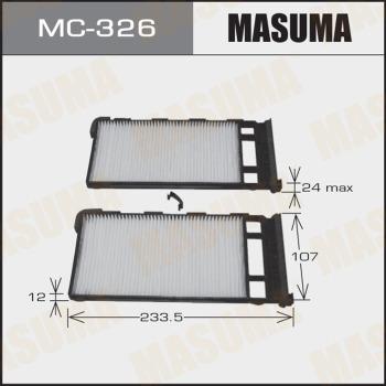 MASUMA MC-326 - Фільтр, повітря у внутрішній простір autocars.com.ua