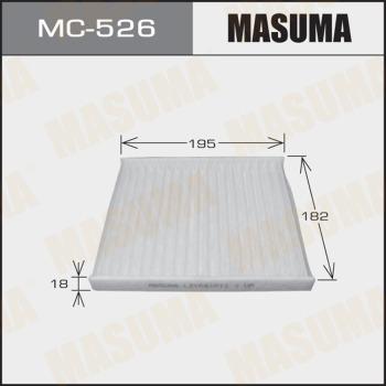 MASUMA MC-526 - Фільтр, повітря у внутрішній простір autocars.com.ua