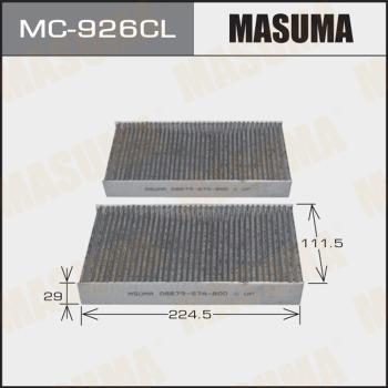 MASUMA MC-926CL - Фільтр, повітря у внутрішній простір autocars.com.ua