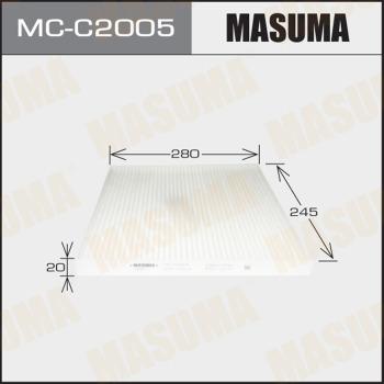 MASUMA MC-C2005 - Фільтр, повітря у внутрішній простір autocars.com.ua