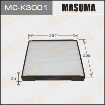 MASUMA MC-K3001 - Фільтр, повітря у внутрішній простір autocars.com.ua