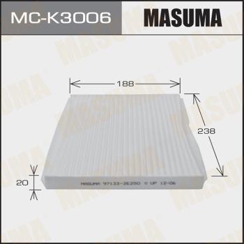 MASUMA MC-K3006 - Фильтр салона AC9407C HYUNDAI- TUCSON- V2000 V2700 04- MCK3006 MASUMA autocars.com.ua