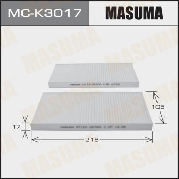 MASUMA MC-K3017 - Фільтр, повітря у внутрішній простір autocars.com.ua