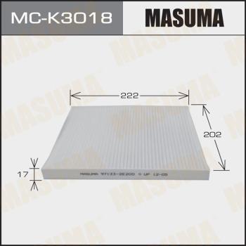 MASUMA MC-K3018 - Фільтр, повітря у внутрішній простір autocars.com.ua