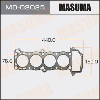 MASUMA MD-02025 - Прокладка, головка циліндра autocars.com.ua