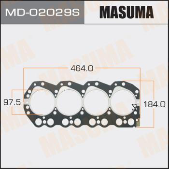 MASUMA MD-02029S - Прокладка, головка циліндра autocars.com.ua