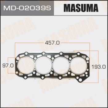 MASUMA MD-02039S - Прокладка, головка циліндра autocars.com.ua
