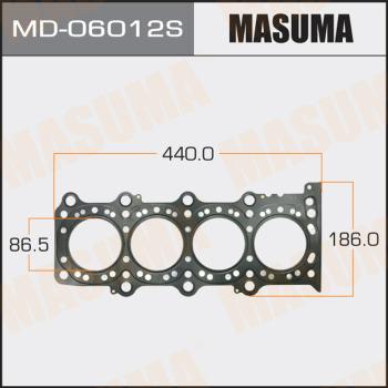 MASUMA MD-06012S - Прокладка, головка циліндра autocars.com.ua