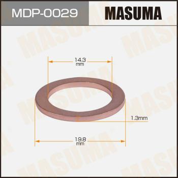 MASUMA MDP-0029 - Уплотнительное кольцо, резьбовая пробка маслосливного отверстия avtokuzovplus.com.ua