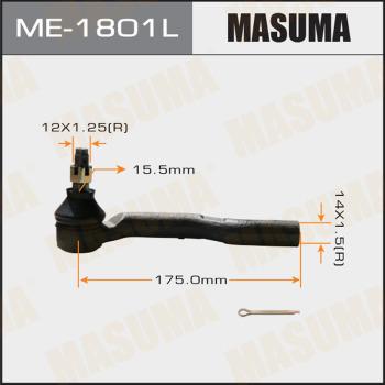 MASUMA ME-1801L - Наконечник рулевой тяги, шарнир avtokuzovplus.com.ua