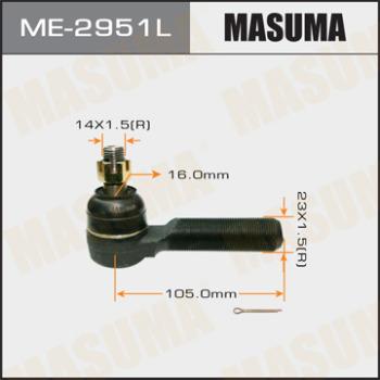 MASUMA ME-2951L - Наконечник рульової тяги, кульовий шарнір autocars.com.ua