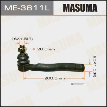 MASUMA ME-3811L - Наконечник рульової тяги, кульовий шарнір autocars.com.ua