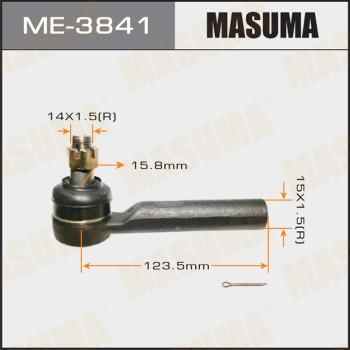 MASUMA ME-3841 - Наконечник рульової тяги, кульовий шарнір autocars.com.ua