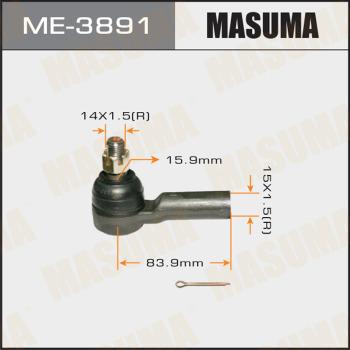 MASUMA ME-3891 - Наконечник рульової тяги, кульовий шарнір autocars.com.ua