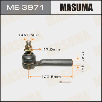 MASUMA ME-3971 - Наконечник рульової тяги, кульовий шарнір autocars.com.ua