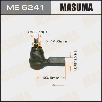 MASUMA ME-6241 - Наконечник рульової тяги, кульовий шарнір autocars.com.ua