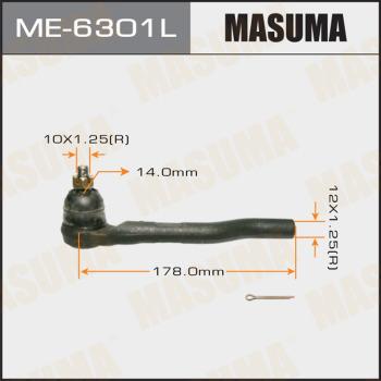 MASUMA ME-6301L - Наконечник рульової тяги, кульовий шарнір autocars.com.ua