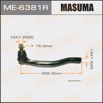 MASUMA ME-6381R - Наконечник рульової тяги, кульовий шарнір autocars.com.ua