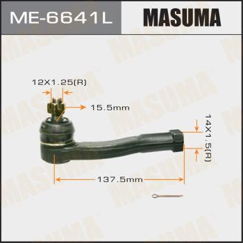 MASUMA ME-6641L - Наконечник рульової тяги, кульовий шарнір autocars.com.ua