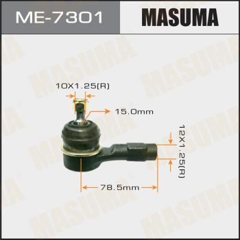 MASUMA ME-7301 - Наконечник рулевой LANCER- CS2# ME7301 MASUMA autocars.com.ua