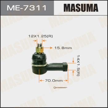 MASUMA ME-7311 - Наконечник рульової тяги, кульовий шарнір autocars.com.ua