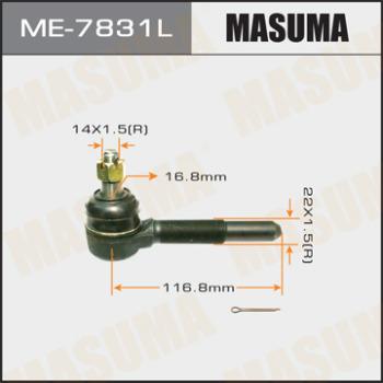 MASUMA ME-7831L - Наконечник рульової тяги, кульовий шарнір autocars.com.ua