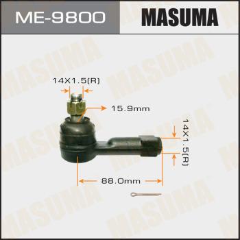 MASUMA ME-9800 - Наконечник рульової тяги, кульовий шарнір autocars.com.ua