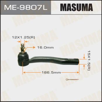 MASUMA ME-9807L - Наконечник рульової тяги, кульовий шарнір autocars.com.ua