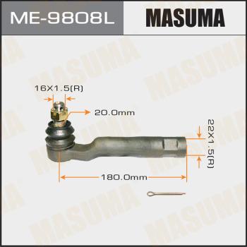 MASUMA ME-9808L - Наконечник рульової тяги, кульовий шарнір autocars.com.ua