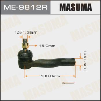 MASUMA ME-9812R - Наконечник рульової тяги, кульовий шарнір autocars.com.ua