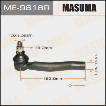 MASUMA ME-9816R - Наконечник рульової тяги, кульовий шарнір autocars.com.ua