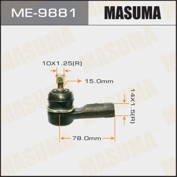 MASUMA ME-9881 - Наконечник рулевой тяги, шарнир avtokuzovplus.com.ua