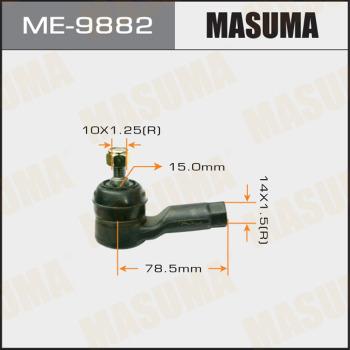 MASUMA ME-9882 - Наконечник рульової тяги, кульовий шарнір autocars.com.ua