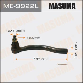 MASUMA ME-9922L - Наконечник рульової тяги, кульовий шарнір autocars.com.ua