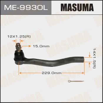 MASUMA ME-9930L - Наконечник рулевой тяги, шарнир avtokuzovplus.com.ua