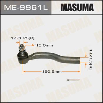 MASUMA ME-9961L - Наконечник рульової тяги, кульовий шарнір autocars.com.ua