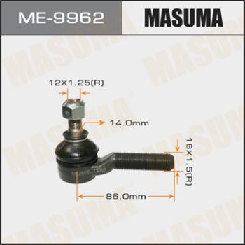 MASUMA ME-9962 - Наконечник рульової тяги, кульовий шарнір autocars.com.ua