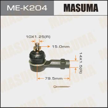 MASUMA ME-K204 - Наконечник рульової тяги, кульовий шарнір autocars.com.ua