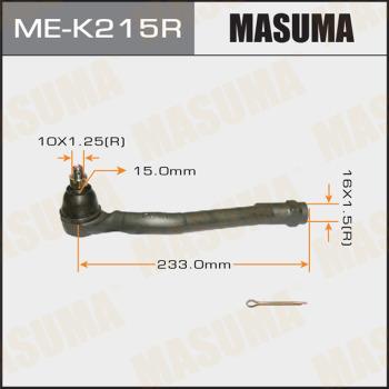 MASUMA ME-K215R - Наконечник рульової тяги, кульовий шарнір autocars.com.ua