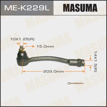 MASUMA ME-K229L - Наконечник рульової тяги, кульовий шарнір autocars.com.ua