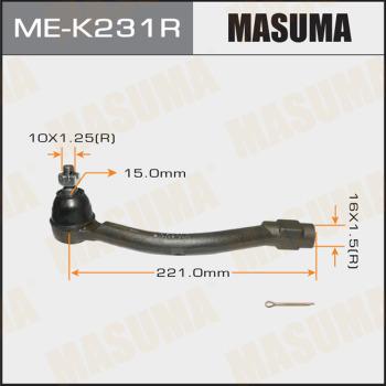 MASUMA ME-K231R - Наконечник рулевой правый HYUNDAI. KIA- I30. CEED 12- MEK231R MASUMA autocars.com.ua