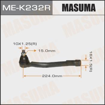 MASUMA ME-K232R - Наконечник рульової тяги, кульовий шарнір autocars.com.ua