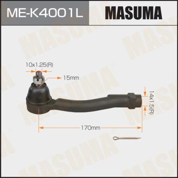 MASUMA ME-K4001L - Наконечник рульової тяги, кульовий шарнір autocars.com.ua