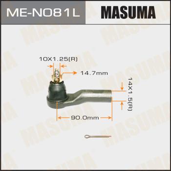 MASUMA ME-N081L - Наконечник рульової тяги, кульовий шарнір autocars.com.ua