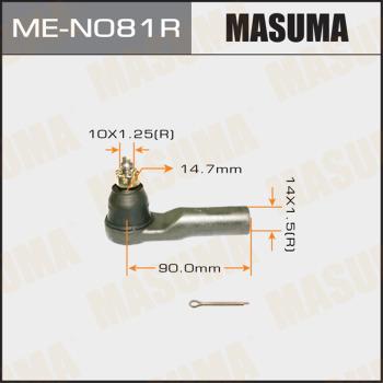 MASUMA ME-N081R - Наконечник рульової тяги, кульовий шарнір autocars.com.ua