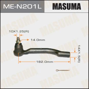MASUMA ME-N201L - Наконечник рульової тяги, кульовий шарнір autocars.com.ua